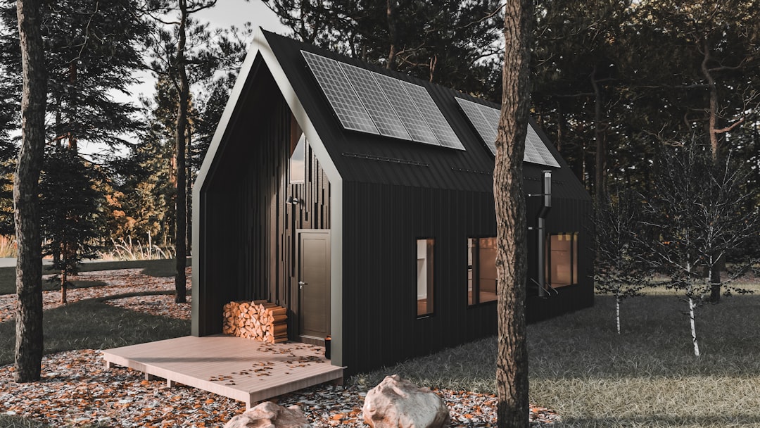 A small off-grid cabin bathroom setup suited to a composting toilet