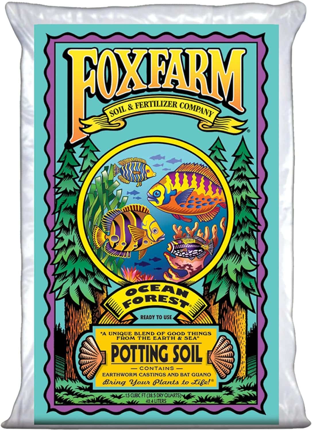 FoxFarm Ocean Forest Potting Soil. Image source: Amazon.