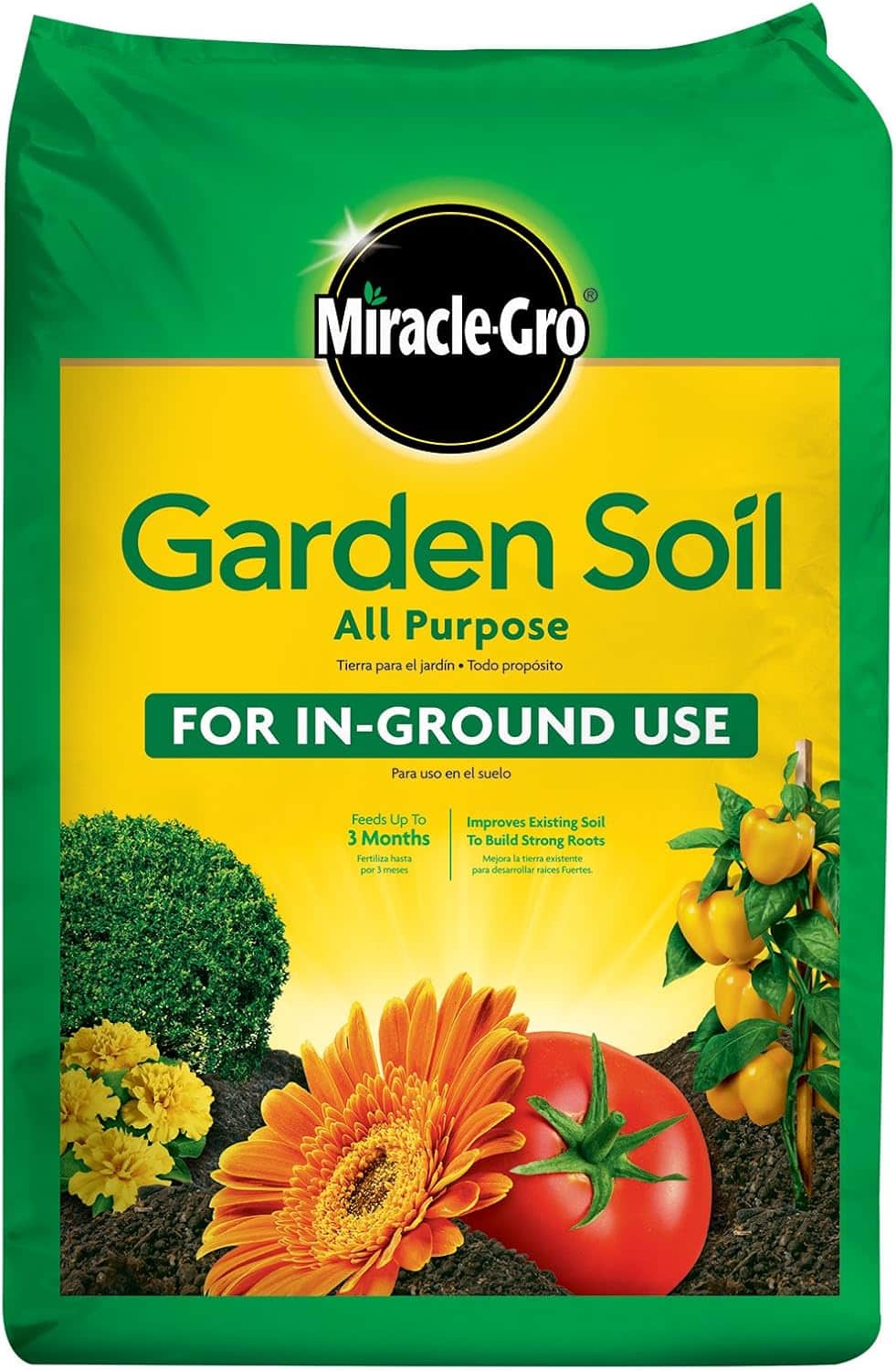 Miracle-Gro Garden Soil All Purpose. Image source: Amazon.