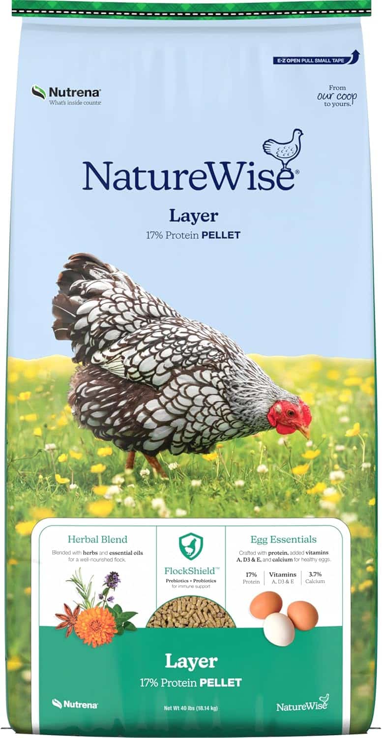 Nutrena NatureWise layer pellet. Image source: Amazon.